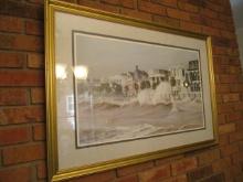 Storm Warnings Framed and Matted Jim Booth Print