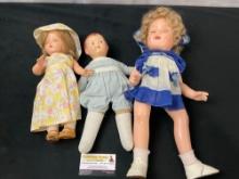 Set of 3 Vintage Dolls, Effanbee Patsy Doll, Madame Hendren