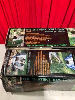 Pair of The Instent Dog Haus Portable pet shelter rated 50 SPF - See pics