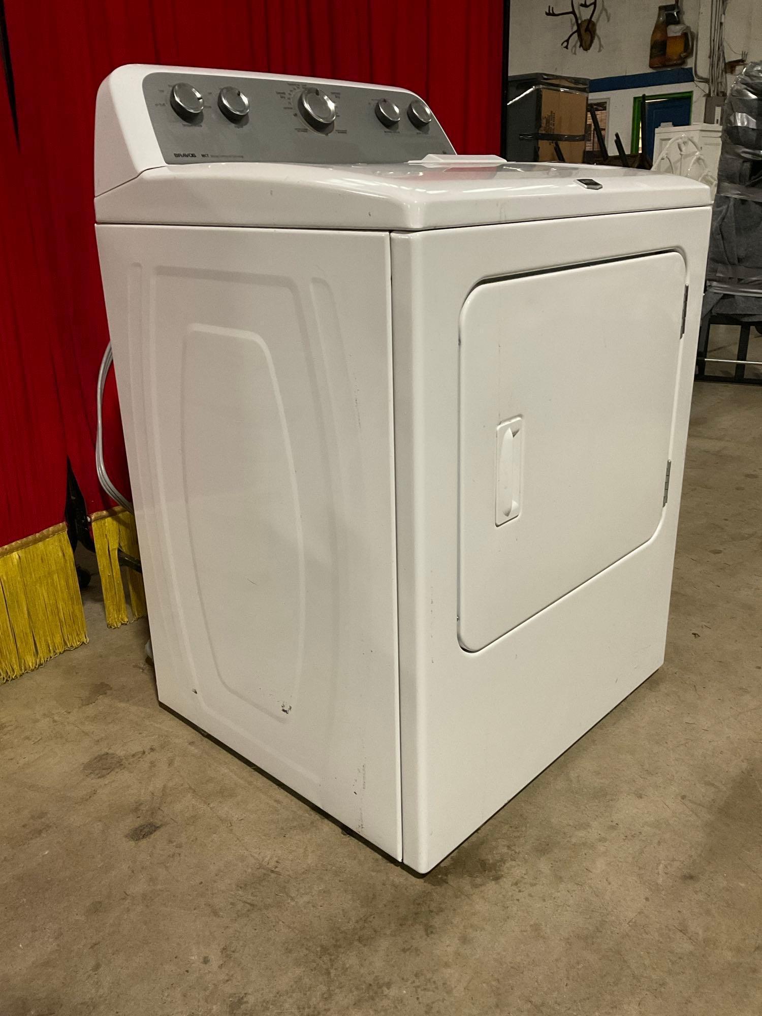Maytag Bravos MCT Maytag Commercial Technology Front Load Dryer Model Medx500bw0 white 7.4 Cu.