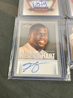 Collection of Signed Celebrity & Actors Trading Cards incl. Kevin Hart, Josh Gad, & Danny Trejo