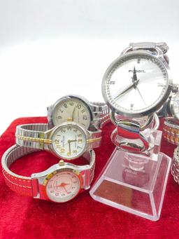 7x womens watches incl. Disney Mickey 75th anniversary, Anne Klein and Fossil