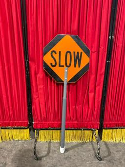 Stop and Slow sign w/ plastic mount - See pics