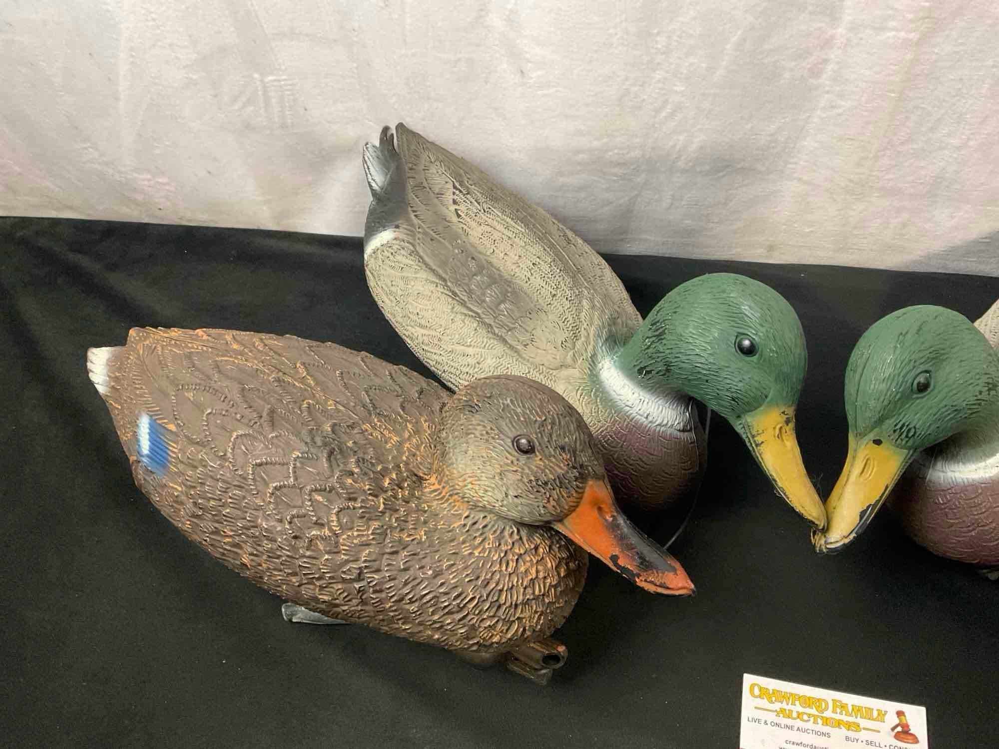 Four Duck Decoys, From Carry-Lite & Flambeau Products