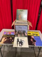 Collection of 50+ Vintage Classic Rock Records incl. Men at Work, Fleetwood Mac, The Doors, etc..
