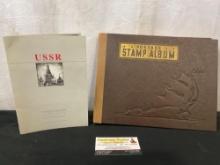 Modern Collectors Postage Stamp Album by Whitman, good selection & Late 80s USSR Set of 7 Stamps
