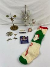 5 pcs Vintage Christmas Decoration Assortment. Krinkles by Patience Brewster Ornament. See pics.
