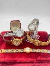 Women's watches incl. Seiko 100m Couture, Fossil, Guess, Anne Klein and Disney - need batteries