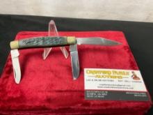 Vintage Coleman 1st Production Run Triple Blade Stockman Folding Knife