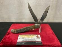 Vintage Western 062 Two Blade Folding Knife, Delrin scales