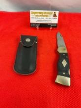 Vintage Western 2.5" Steel Folding Blade Westlock Pocket Knife Model S-531A w/ Sheath. See pics.