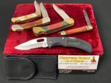 5 Assorted Bear Hunter & Bear MGC Knives, Single Blade Knives