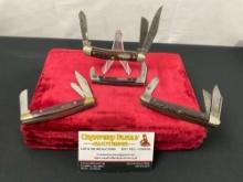 Assorted Multi Blade Pocket Folding Knives, Buck 303 & 709, Camillus & Case XX