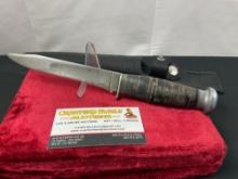 Vintage Case Military Combat Fixed Blade Knife w/ nylon sheath