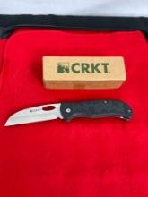 CRKT Edgie Self Sharpening Folding Blade Pocket Knife w/ Black Handle - See pics