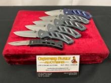 6x Buck Folding Pocket Knives, 5x 316 Parallex & 1x 425 MiniBuck
