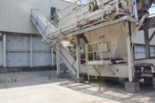 Single Chain Drag Conveyor 32" x 112' w/Dr w/Attached Stair Walkway, Convey