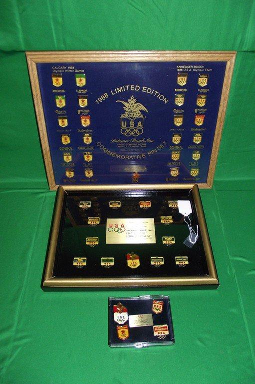 3 ANHEUSER BUSCH OLYMPIC PIN SETS