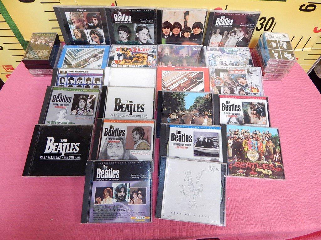 LARGE LOT OF BEATLES CD'S AND TAPES