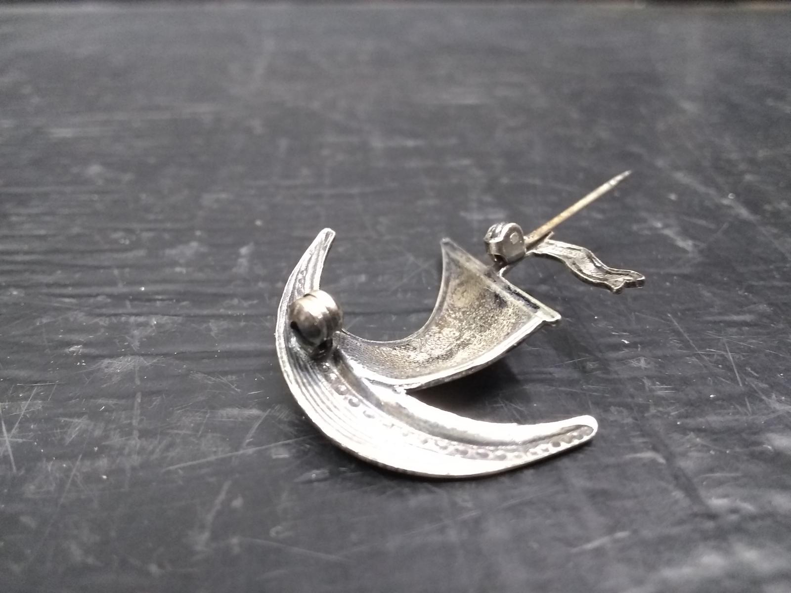 Sterling Silver Sailboat Pin