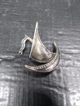 Sterling Silver Sailboat Pin