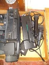 BL-Assorted Electronics, CamCorder, Microphones, Cordless Mic System-untested