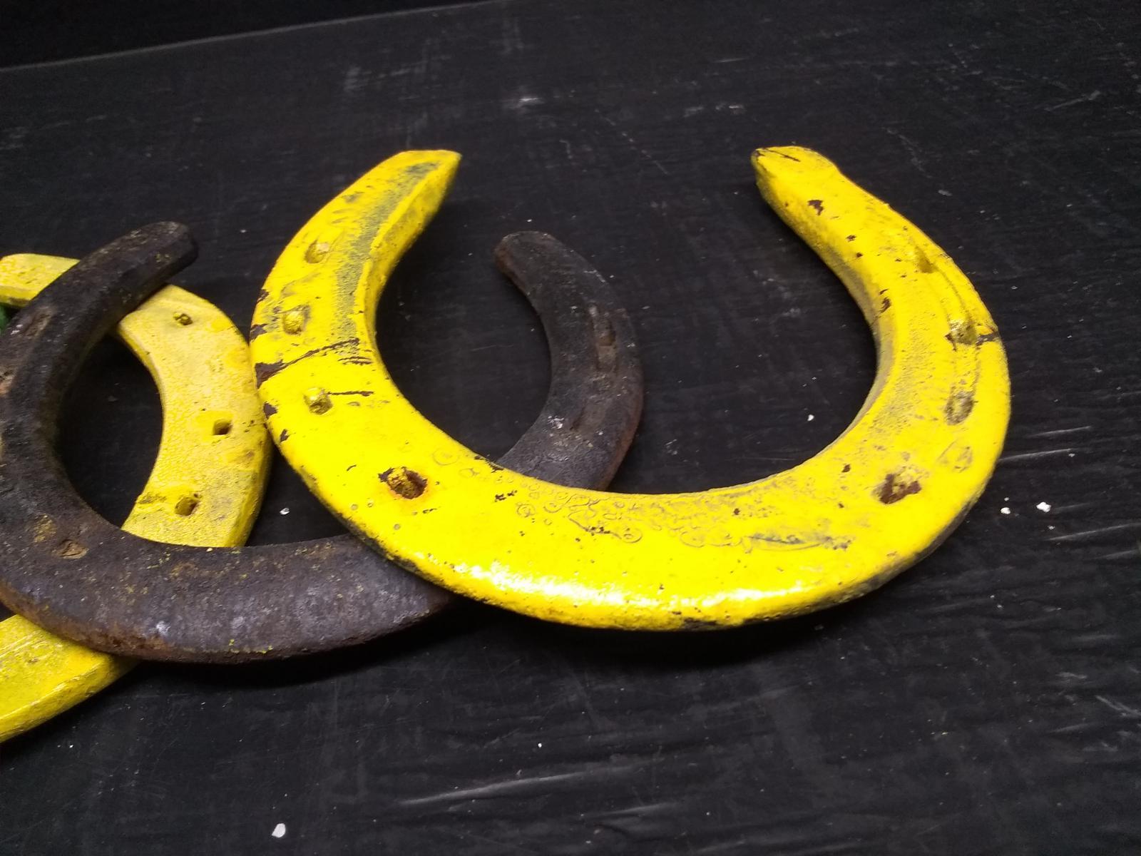BL- Painted Metal Horse Shoes