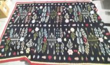 Vintage Woven Rug with Dutch Scandinavian Style Pattern