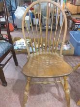 Vintage Pine Spindle Back Side Chair