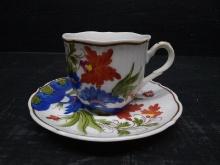 Vintage Cup and Saucer-Country Festival