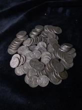 Coin-(100) 1943P Nickels