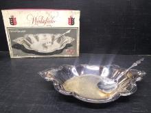 Vintage Wakefield Silver Plate Two Piece Party Set -ONS