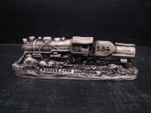 Carved Georgian Marble Trains Gone By-564
