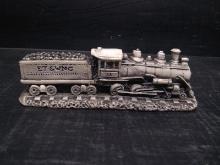 Carved Georgian Marble Trains Gone By-ET&WNC