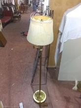 Vintage Brass Floor Lamp w/ Swivel Arm