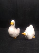 Pair of Ceramic Goose Figures