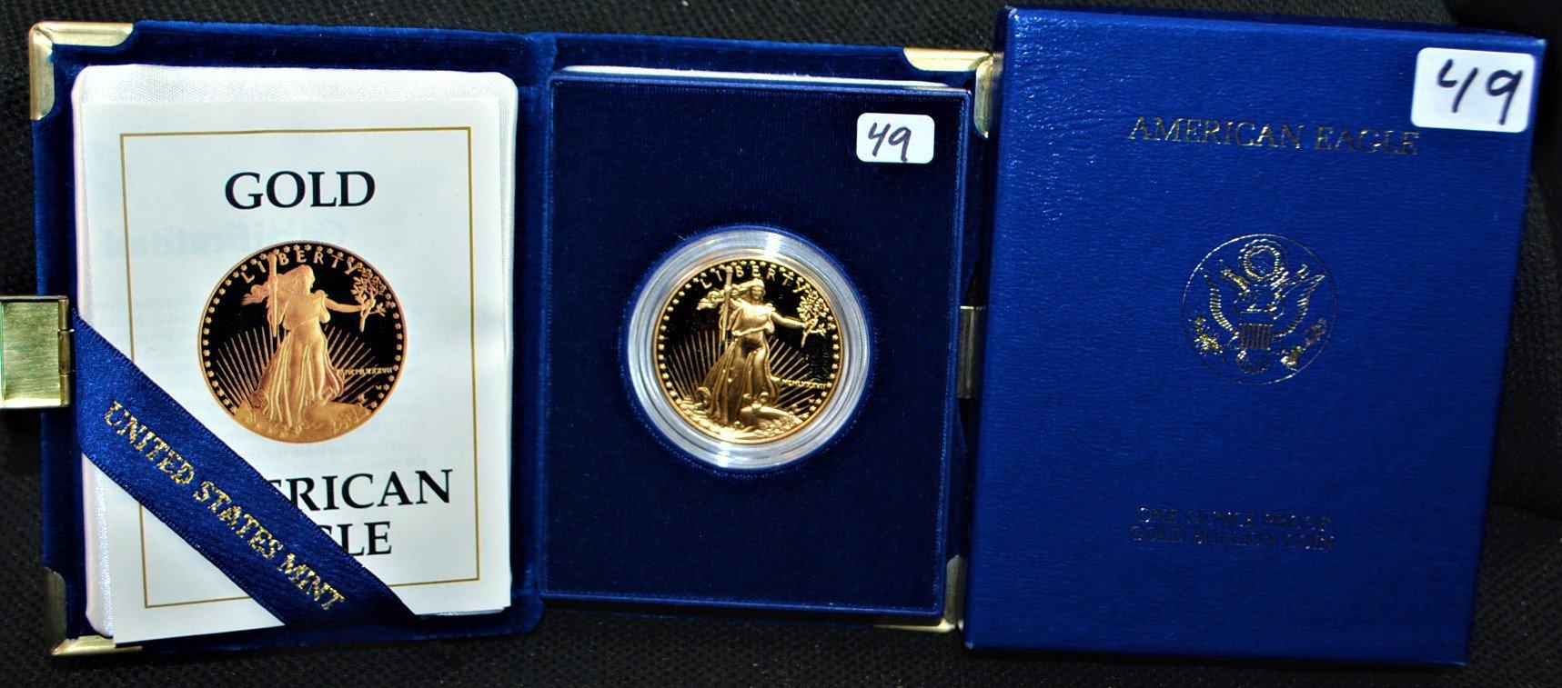 1987 "PROOF" $50 ONE OUNCE AMERICAN GOLD EAGLE