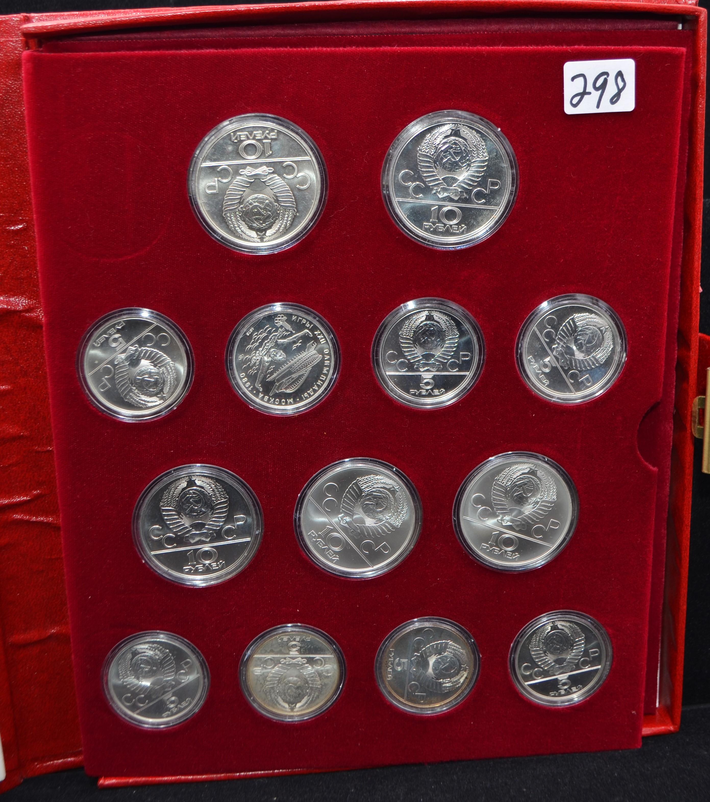 1980 OLYMPIC SILVER COIN SET SERIES 4