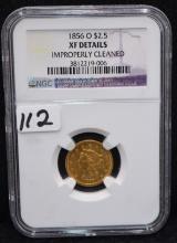 1856-0 $2 1/2 LIBERTY GOLD COIN - NGC XF