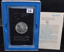 RARE 1882-CC GSA BLACK BOX MORGAN DOLLAR