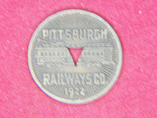 Pittsburg Railways 1922 Co. "good For One Fare"