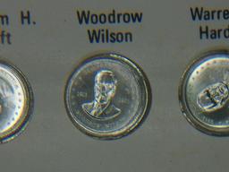 (36) .925 Silver Presidential Rounds