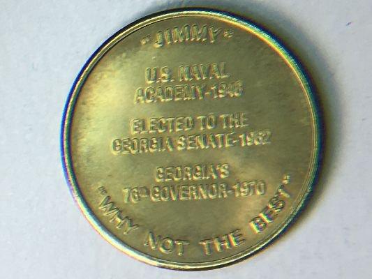 U.S. Presidents Brass Coin J. Carter