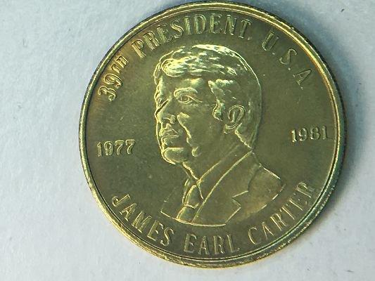 U.S. Presidents Brass Coin J. Carter