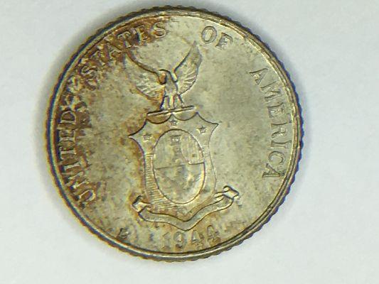 1944 Philippines 10 Centavos