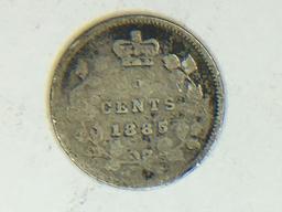 1885 Canada 5 Cent