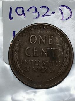 1932 D Lincoln Wheat Cent