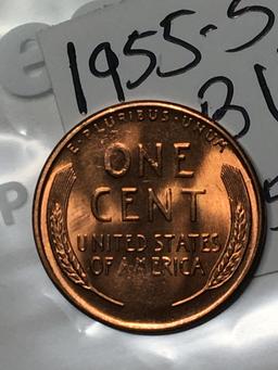1955 S Lincoln Wheat Cent