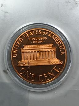 Lincoln Cent Proof 1979 S Type 1 In Hard Plastic Case Deep Red Cameo