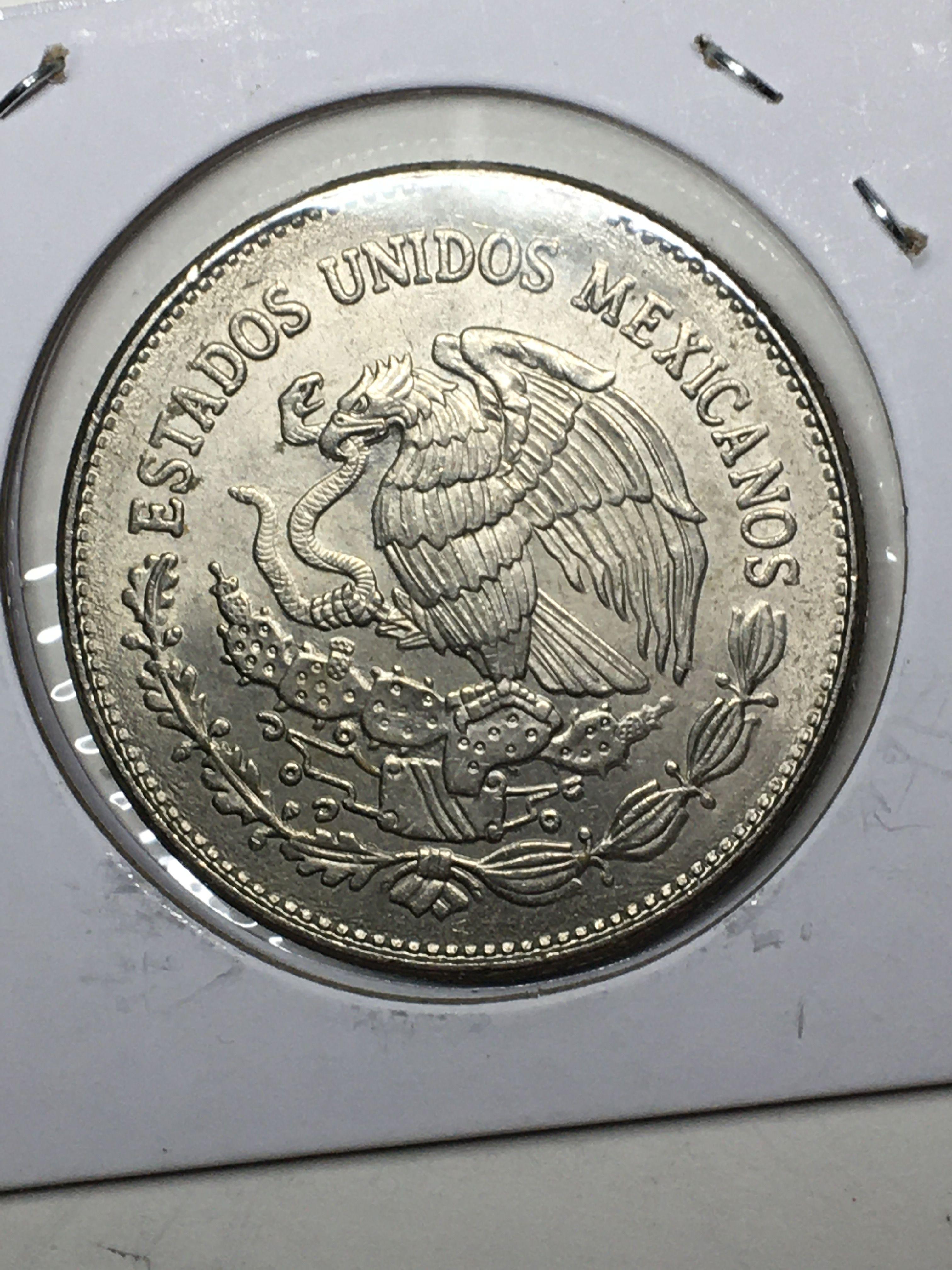 Mexico 50 Centavos Coin Frosty 1984
